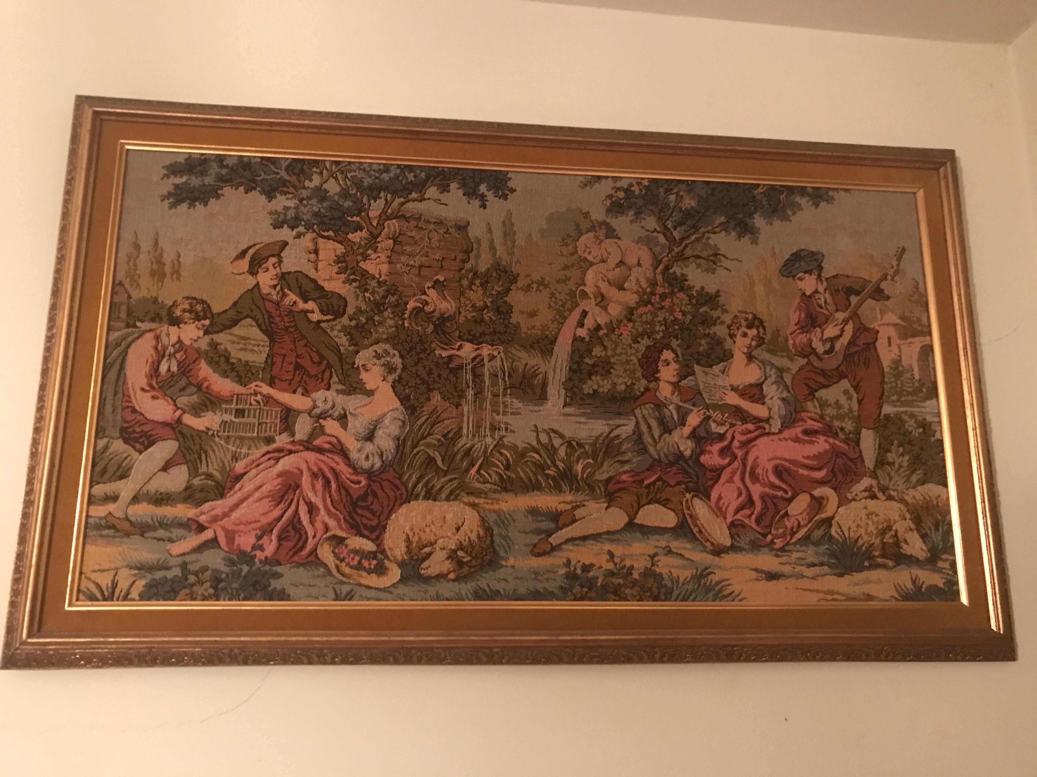 Framed French Wall Tapestries InstAppraisal